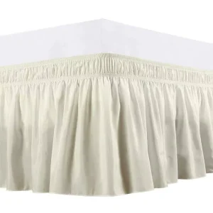 king Queen Custom Size Welcome Falda De Cama Envolvente 120gsm Bed Skirt Fitted Wrap Around Elastic Bed Skirt