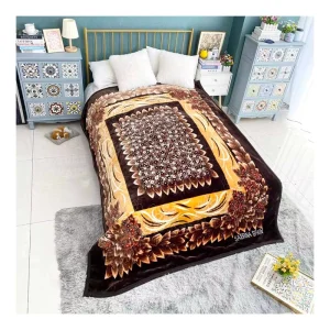 king Size Middle East High Quality Korean Mink Customized Soft Double Thick Double Warm Raschel Blanket