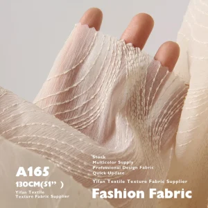 lightweight and flowing 3D cotton yarn embroidered fabric for clothing wedding dresses and shirts