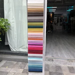 new design plain dyed couch fabric 100% polyester very soft turkish velvet fabric for sofa cc250