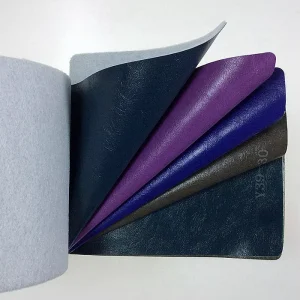 purple Nappa Leather Designer Leather Fabric Pvc Synthetic Leather Roll