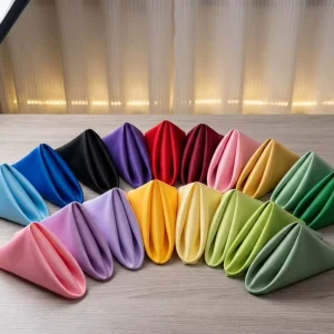 purple Simple Solid Cotton Cloth Napkins Suitable for Wedding Parties Restaurants and Food Decoration
