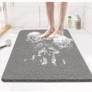 pvc bath mat shower rug with suction cups soft and comfortable bathroom tub mat