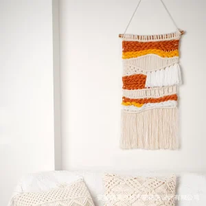 zhxs colorful hand woven tapestries cotton thread wall hung decorations for hotels available e commerce supply